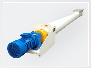 利用旋轉(zhuǎn)的螺旋葉片將物料推移，葉片可分為左旋和右旋